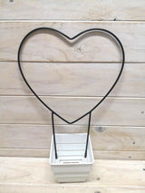 Heart Shape Metal Support Stake