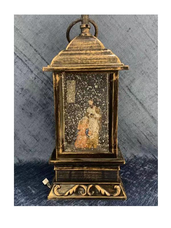 Fibre Optic Square Lamp with Jesus