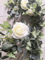 Eucalyptus - 180cmFull Eucalyptus Leaf Garland with Roses