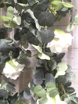 Eucalyptus - 180cmFull Eucalyptus Leaf Garland with Roses