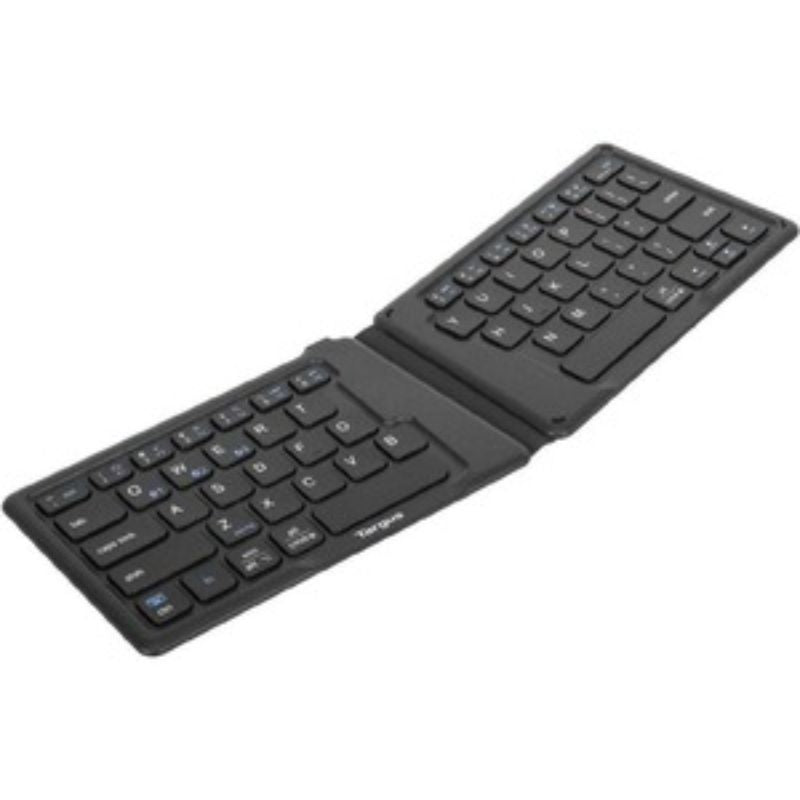 Targus Ergonomic Foldable Antimicrobial Bluetooth Keyboard - Wireless Multi-Device Connectivity