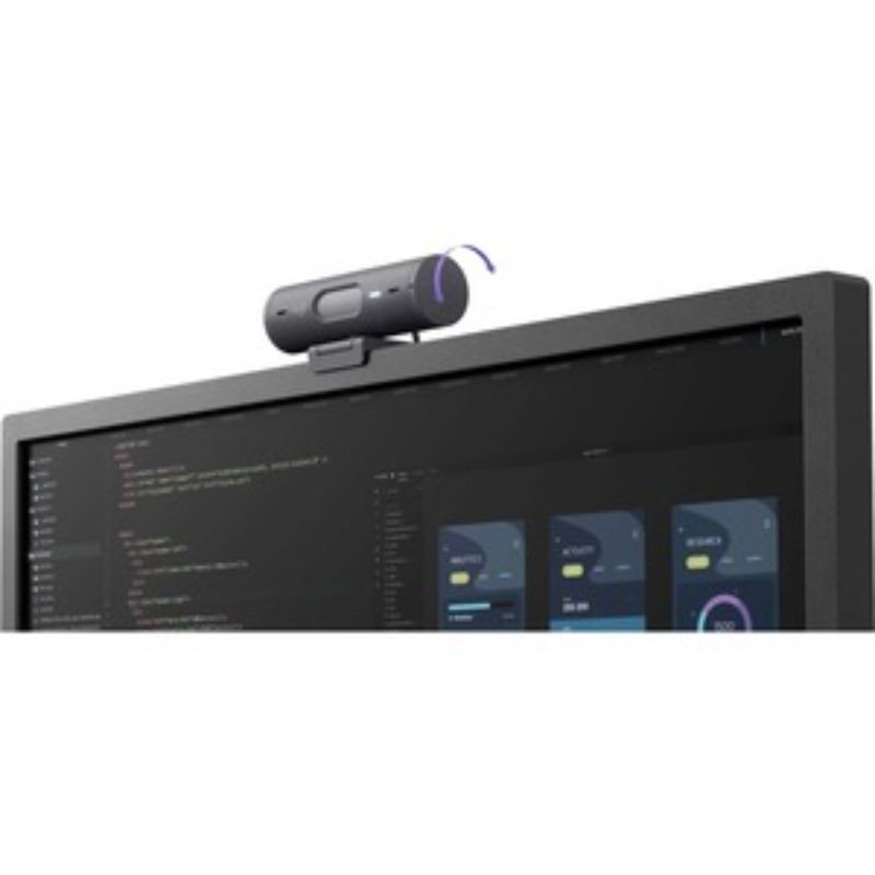 Logitech BRIO 505 4MP Video Conferencing Camera - 60fps, Graphite, USB-C, Ideal for Hybrid Work