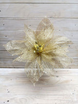 Flower-50cmMesh Flower X-Large  Gold