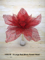 Flower-50cmMesh Flower X-Large  Gold