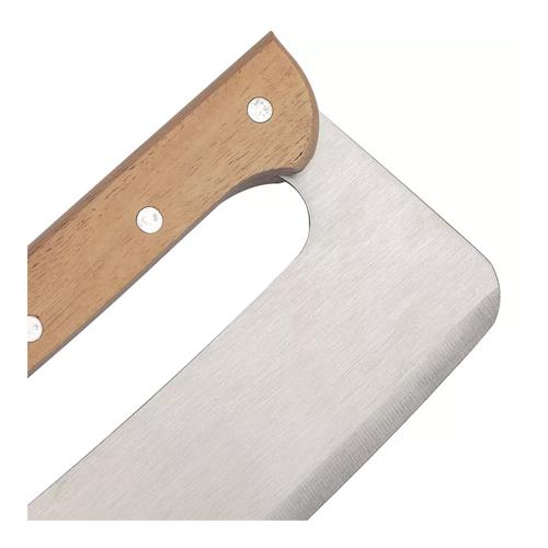 PIZZA ROCKER CUTTER WITH WOOD HANDLE 33C