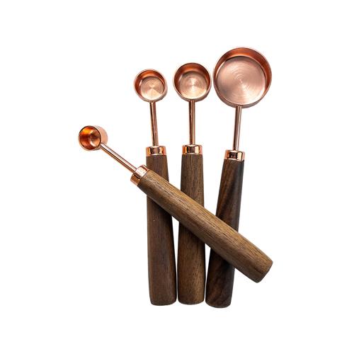 COPPER MEASURING SPOONS SET 4PC