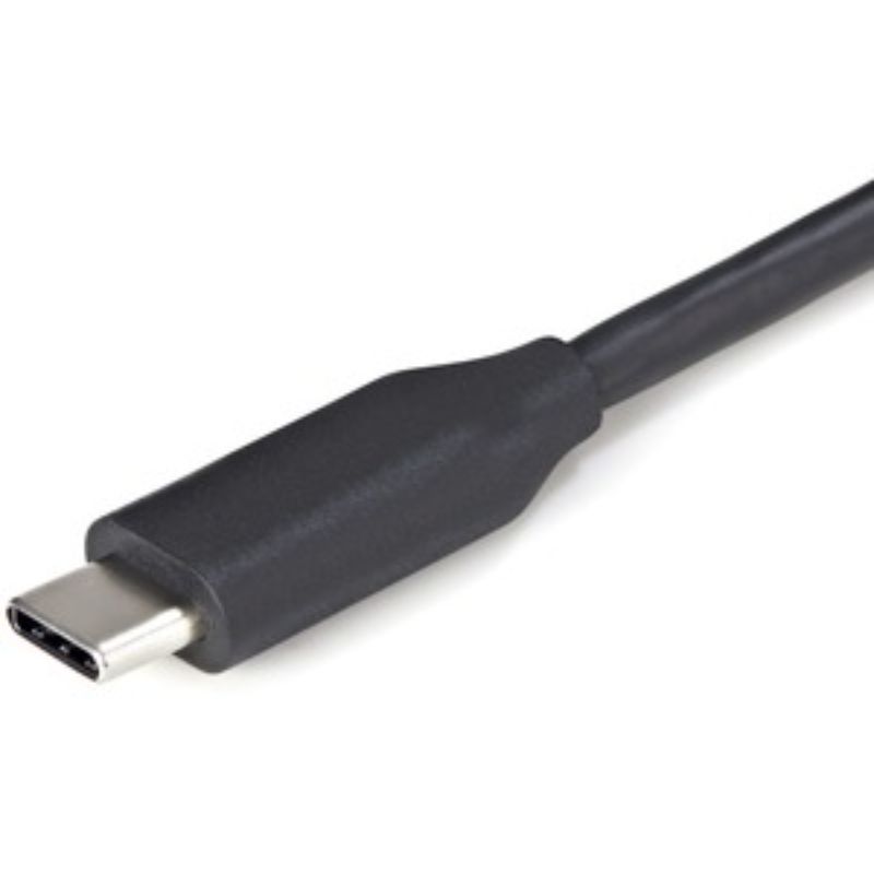 Startech 4 Port USB C Hub with 4 USB-A ports, 5Gbps speed, portable design, and 11.2-inch cable for seamless device connectivity.