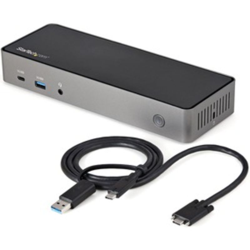 Startech Hybrid Universal Triple Monitor Docking Station - 4K 60Hz USB-C & Thunderbolt 3