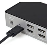 Startech Hybrid Universal Triple Monitor Docking Station - 4K 60Hz USB-C & Thunderbolt 3
