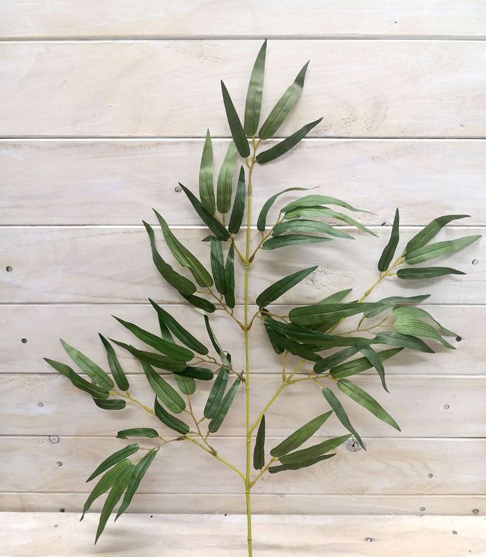 Artificial Green Yellow Bamboo Spray