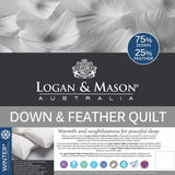 Duvet Inner - Super King Bed AU - 75% DOWN 25% FEATHER (LOGAN & MASON)