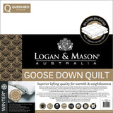 Duvet Inner - King Bed - 80% GOOSE DOWN 20% FEATHER (LOGAN &amp; MASON)