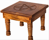 Altar Table - Pentacle Light Mango Wood (35cm)
