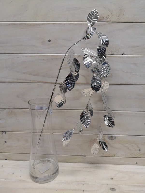 Hanging Leaf Spray (Silver)