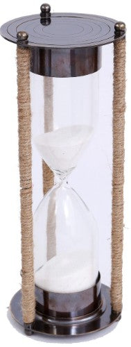 Sandtimer - Brass/ Rope 27.5cm