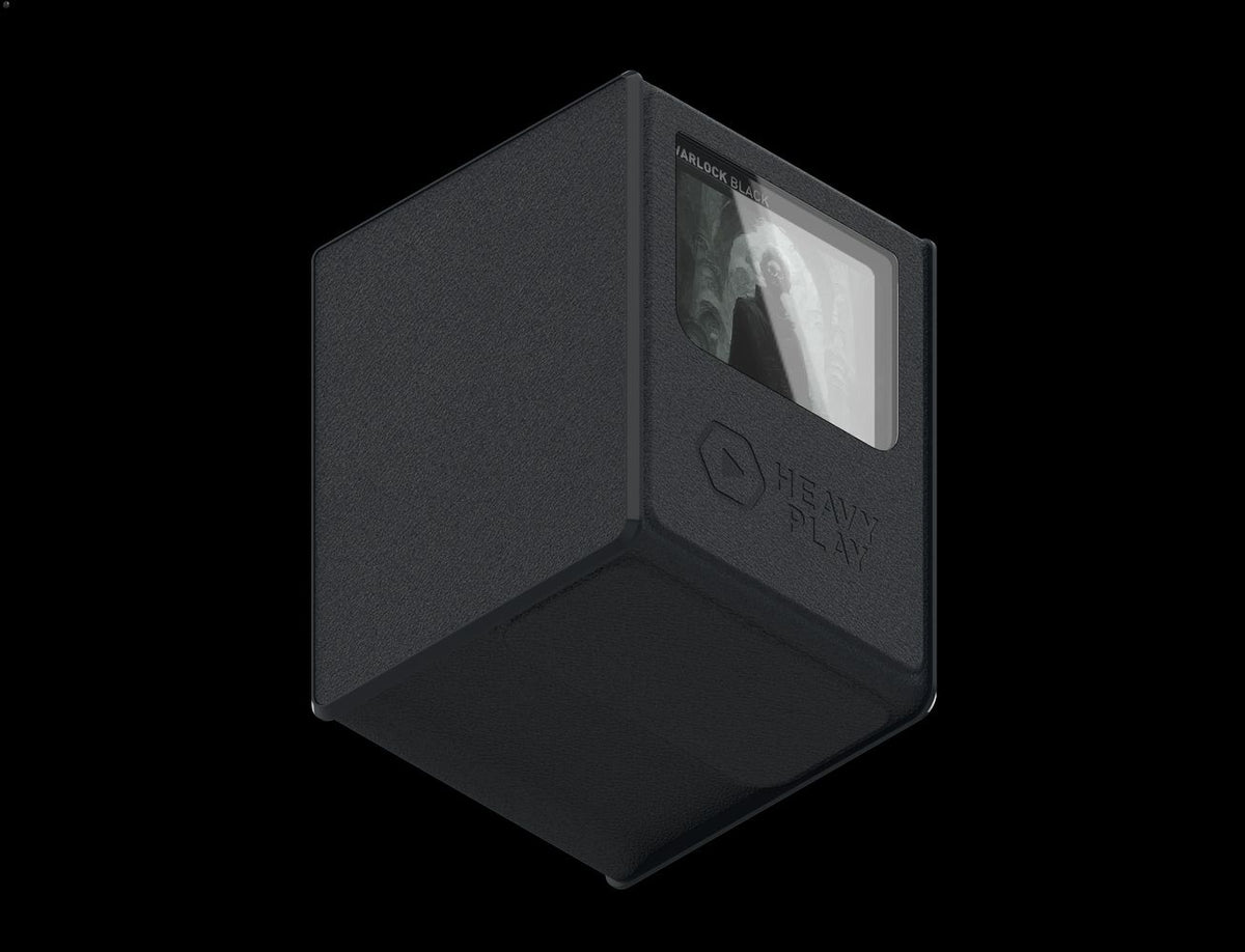 Heavy Play: RFG Deckbox MAX 100 DS - Warlock Black - Gaming Playmat