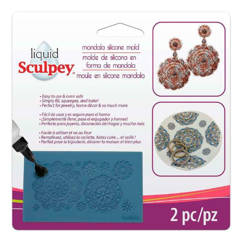 SILICONE BAKEABLE MOULD - SCULPEY MANDALA