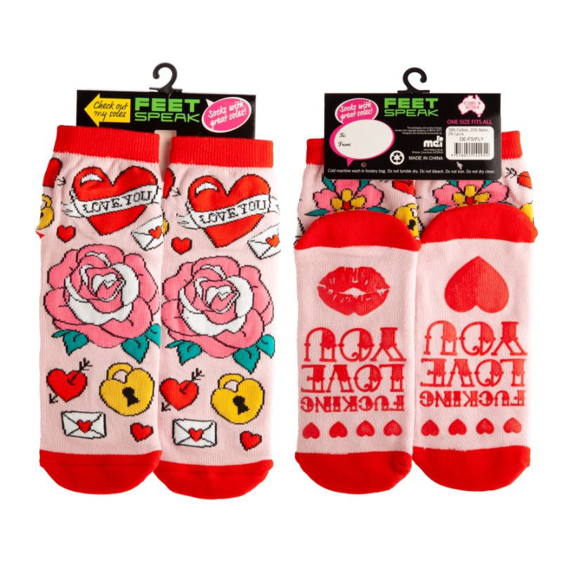 Socks - F*cking Love You Feet Speak (20cm)
