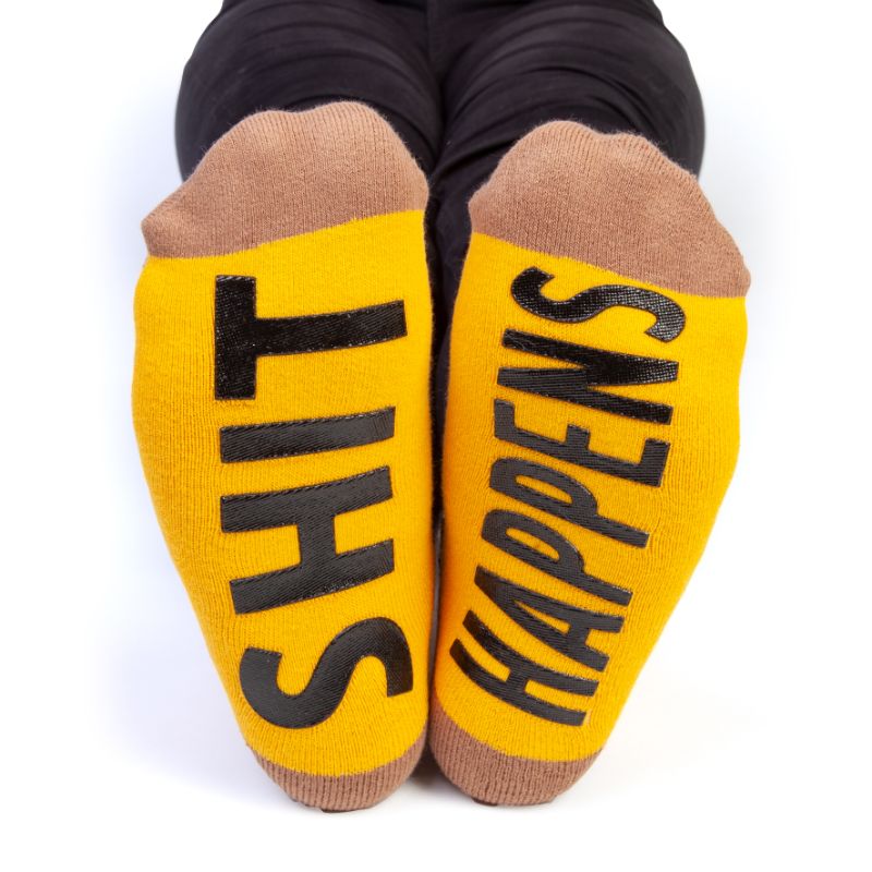 Socks - Smiling Poo Feet Speak (18cm)
