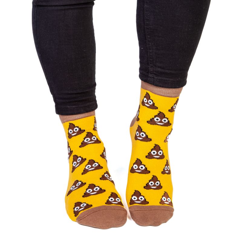 Socks - Smiling Poo Feet Speak (18cm)