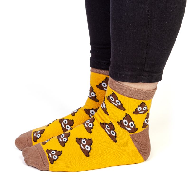 Socks - Smiling Poo Feet Speak (18cm)