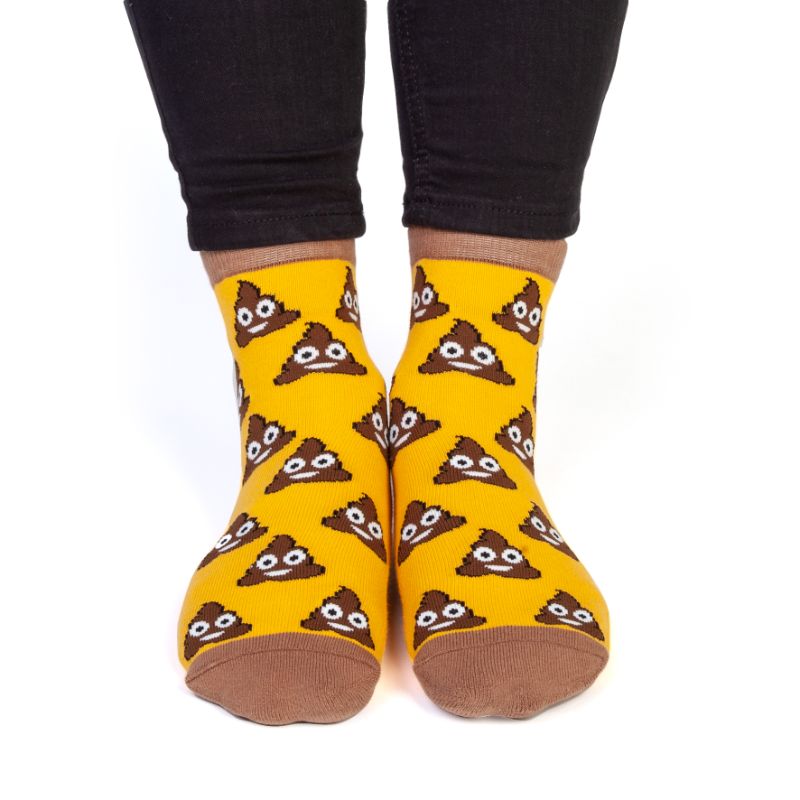 Socks - Smiling Poo Feet Speak (18cm)