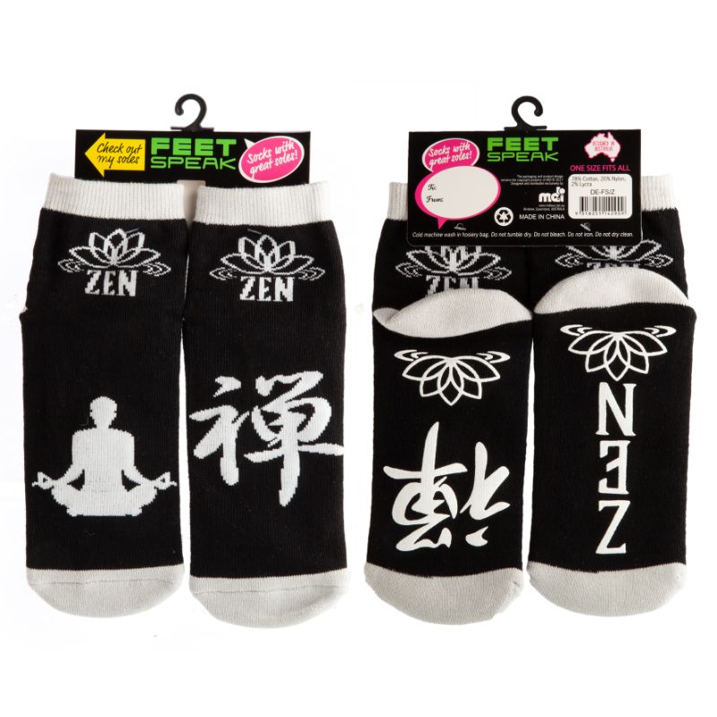 Socks - Zen Feet Speak (20cm)