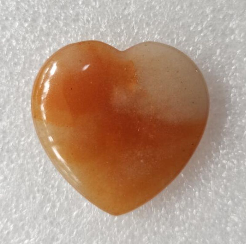Gemstone - Red Aventurine Heart (4cm)