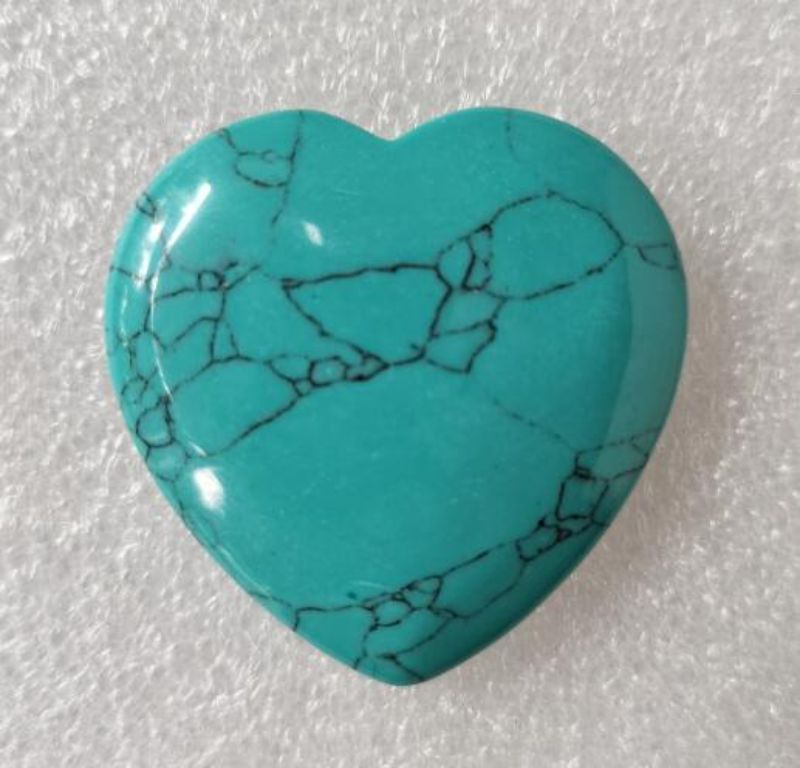 Gemstone - Turquoise Heart (4cm)