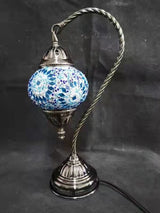 Turkish Mosaic Lamp 6 - Swan Neck Multicolour (37cm)