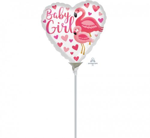 10cm Balloon Flamingo Baby Girl