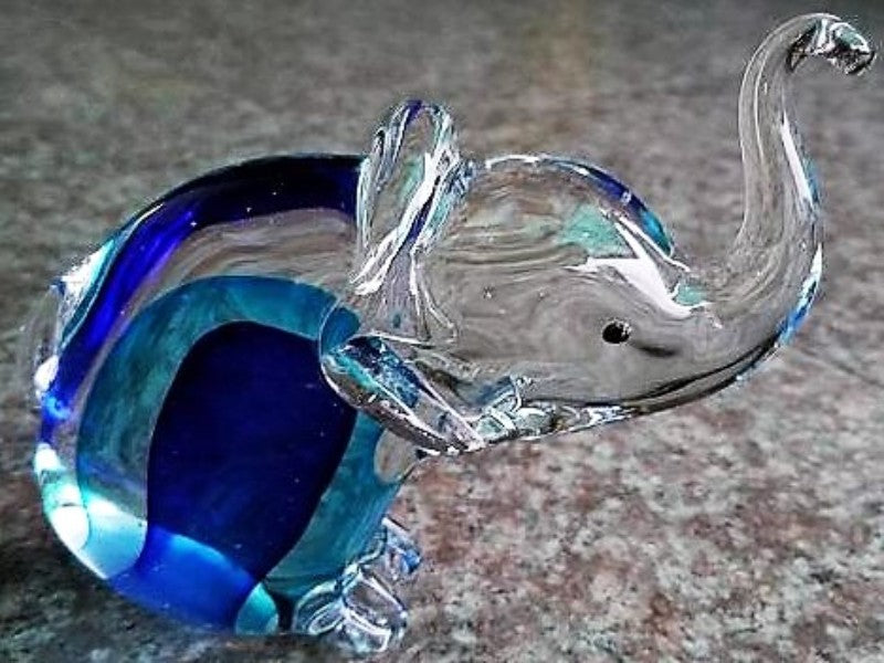 Glass Ornament - Elephant