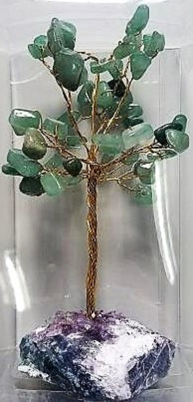 Gemstone Tree with Crystal Base - Aventurine (Large)