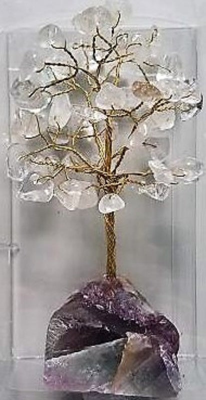Gemstone Tree with Crystal Base - Clear Quartz (Large)