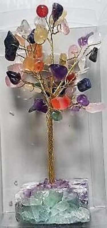 Gemstone Tree with Crystal Base - Mixed Stone (Large)