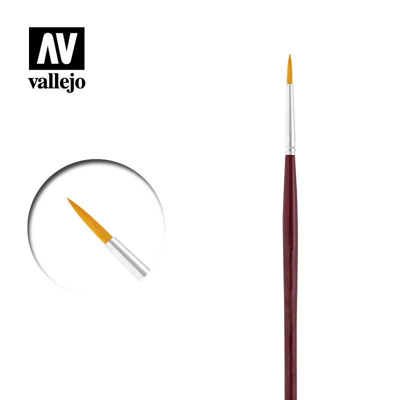 Vallejo - Brushes - Detail - Round Synthetic Brush N0. 1