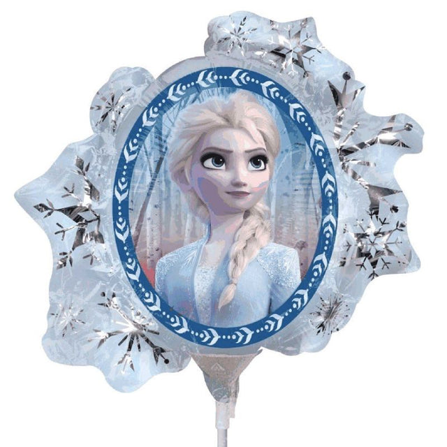Mini shape balloon featuring characters from Frozen 2, perfect for themed parties and celebrations.