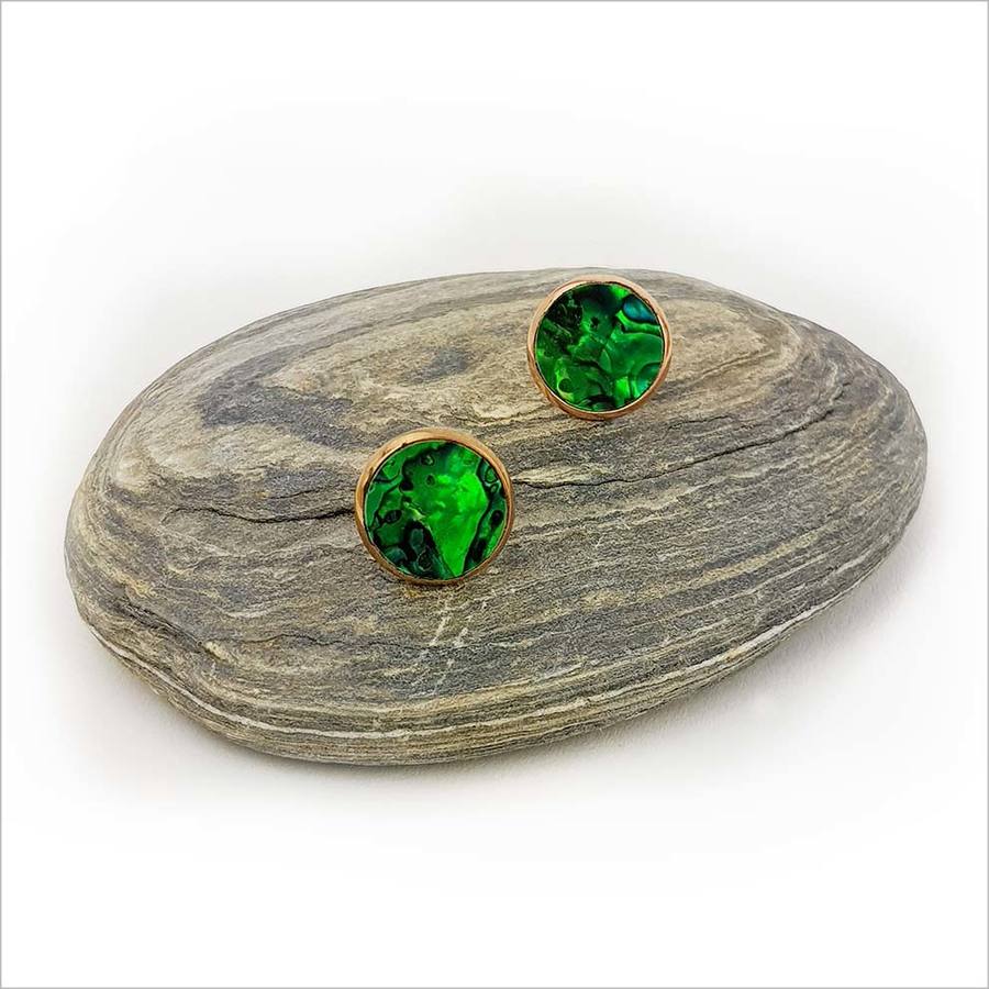 Green Paua Studs (set) - Jewellery/J Stand