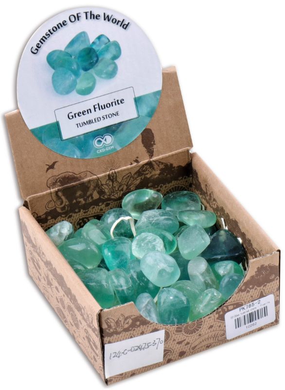 Tumbled Stone - Fluorite  (0.5Kg Box)