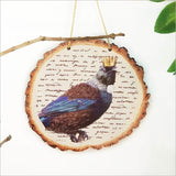Wood Slice Art: Vintage Tui