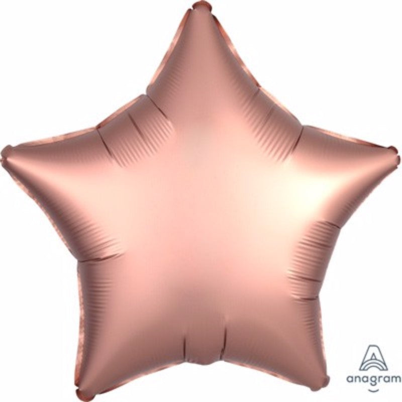 45cm Star Rose Copper Satin Luxe Foil Balloon