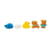 Hape  - Teddy And Friends Squirt Bath Toys
