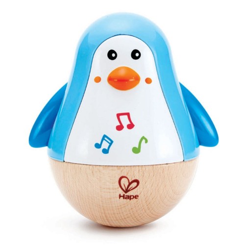 Hape  - Penguin Musical Wobbler Toy