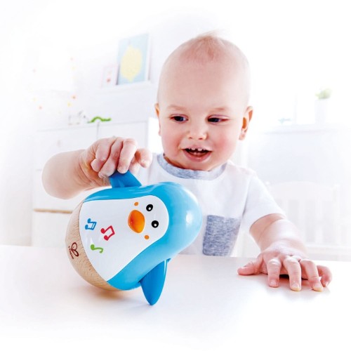 Hape  - Penguin Musical Wobbler Toy