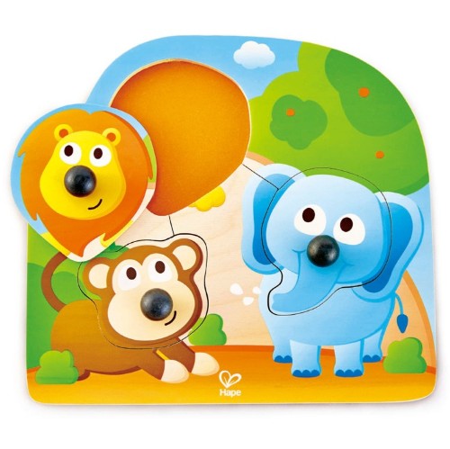 Hape  - Big Nose Jungle Puzzle - Wooden