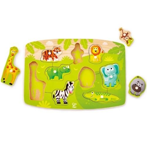 Hape  - Jungle Peg Puzzle - Wooden