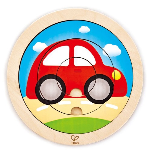 Hape  - Spinning Transport Puzzle - Wooden