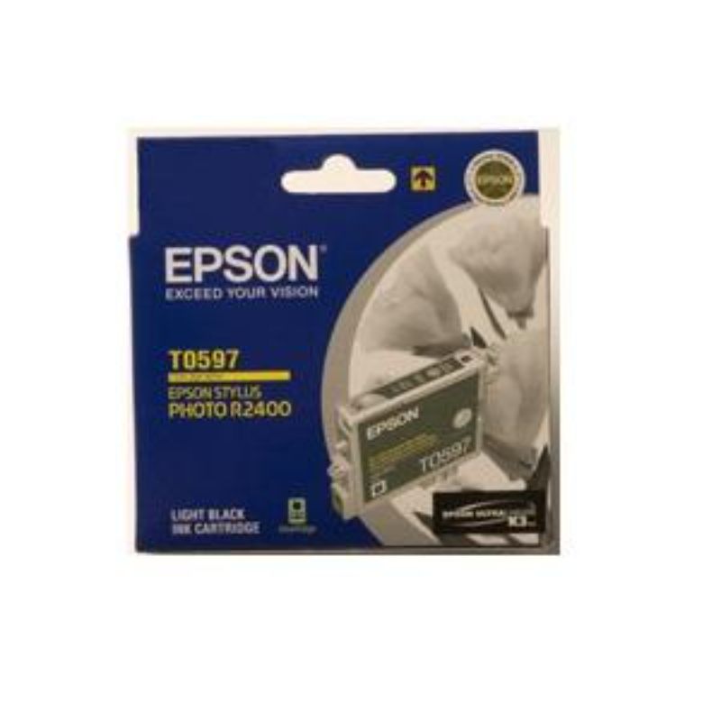 Epson T0597 Light Black Ink Cartridge - Original 450 Pages for Inkjet Printers