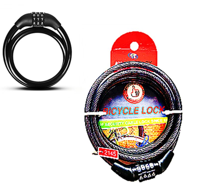 BICYCLE LOCK - with PASSWORD (Set of 6)