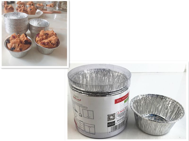 FOIL MUFFIN CUPS - 8 x 4CM (120pcs)